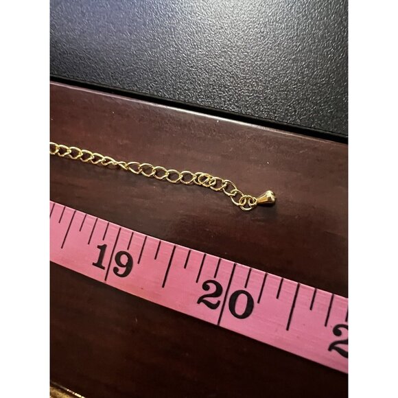 Beautiful Belk PISCES Pearlescent Gold Fish Pendant Gold Chain Necklace - Picture 6 of 7